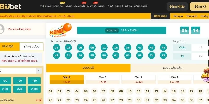 Một số kiểu cược xổ số BUBET hot nhất hiện nay